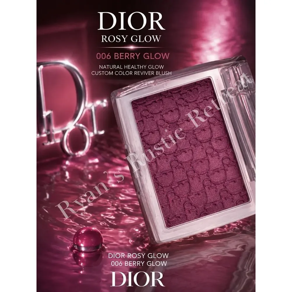 Dior Rosy Glow Powder Blush 006 Berry 0.15 oz NEW